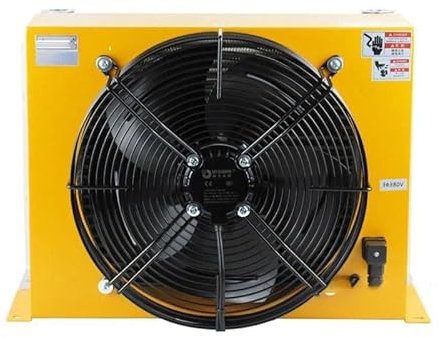 SOFTTO Industrieventilator Hydraulischer Luftkühler AH1490T-CA Luftgekühlter hydraulischer Stationssystem-Maschinenölventilator Leistungsstarkes Industriegebläse(DC 24V)