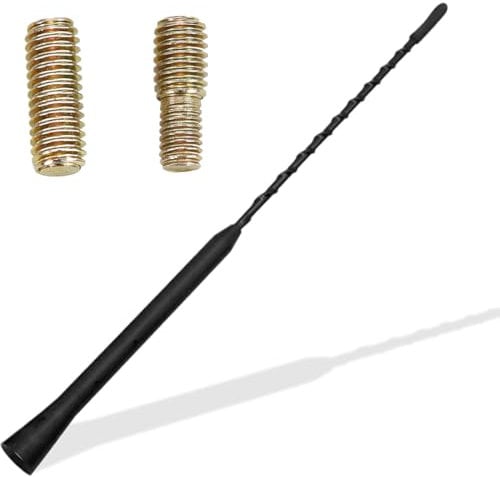 XBFOCNH Antenna per Auto, 28 cm Antenna Auto Autoradio Universale, Antenna per Tetto Auto Autoradio di Ricambio, Antenna Auto Corta per Ricezione AM e FM, Autoradio, con Filettatura