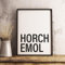 HORCH EMOL Badisch Dialekt Schwarzwald Geschenk Bollenhut