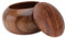 BESTonZON 1 Stück Akazien-Go-Dosen Organizer mit Deckel Aufbewahrungsbehälter für Go-Schach Schachspiel Aufbewahrungsbehälter Schachfiguren Aufbewahrung einfaches Glas aus Holz hölzern Brown