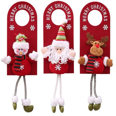 PPcdfre Perchero para colgar en el árbol de Navidad, adornos de Navidad para colgar en la puerta, adornos de Navidad