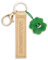 NICI Porte-clés porte-bonheur en cuir synthétique doré 10 cm avec trèfle