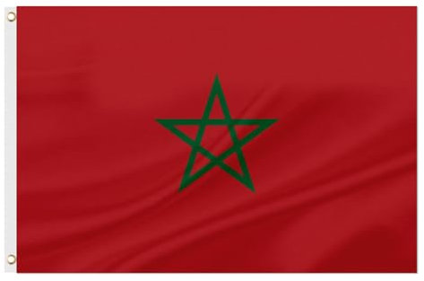 Bandera de Marruecos, 90 x 150 cm