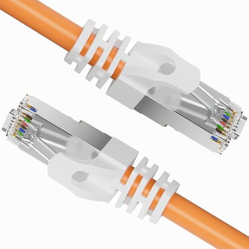 Soibke LAN Kabel 3 Meter, Netzwerkkabel Cat 7 Ethernetkabel 3m Schirmung Wlan Kabel, Hochgeschwindigkeit 10000Mbit/s 600MHz Gigabit Internetkabel S/FTP Patchkabel für Router Modem