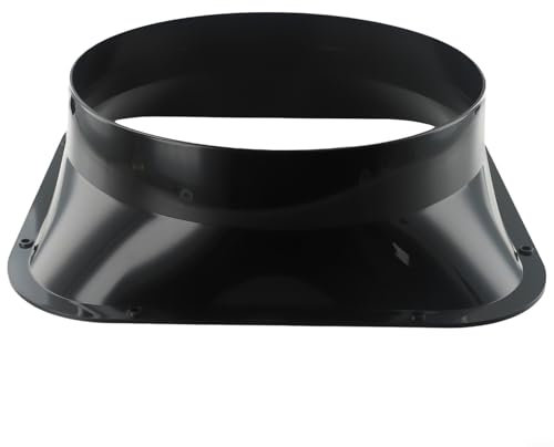 Leichter Kanalverbinder mit quadratischem Flansch für 100 300 mm Schläuche, ABS-Material (300#)