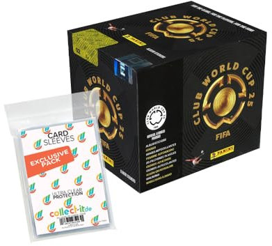 Bundle mit FIFA Club World Cup 2025 - Sammelsticker - 1 Display (50 Tüten) + Exklusive Collect-it Hüllen