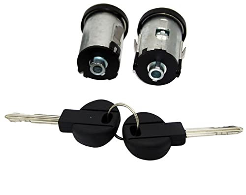 MKVAXR Juego de 2 Cilindros de Cerradura de Puerta, for Fiat, Scudo, Citroen, XANTIA SYNERGIE Dispatch Jumpy 9170.AY 4162C9 Cerradura de Puerta de Coche