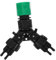 Adaptador divisor de manguera de jardín para riego por goteo, conector de cuatro vías para un sistema de riego eficiente, compatible con varias plantas para un control preciso del agua, jardín y