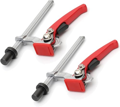 2 Pièces Presseur 16mm, Elément de Serrage pour Tables Multifonctions, Presse à Serrage Rapide, TOOSOAR Support de Presse de Table pour le Travail du Bois