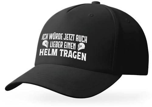 Tassenbrennerei Kappe mit Spruch Ich wuerde jetzt auch Lieber einen Helm tragen lustige Baseball Kappe Fuer Herren Damen
