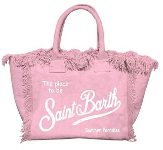 Saint Barth Mc2 Donna Borsa A Mano COL0001 Cotone Rosa Taglia Unica