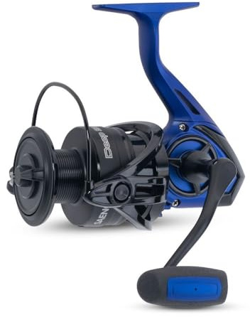 AQUANTIC Deep Sea 6500 Spinnrolle, 12 kg Bremskraft, 6+1 Kugellager, Graphite Body, Fast-Drag, für Meeresangeln und Boot