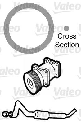 VALEO-509743-O-Ring-Reparaturset Dichtung, Kühlmittelrohrleitung