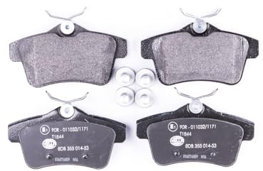HELLA 8DB 355 014-531 Bremsbeläge - nicht für Verschleißwarnanzeige vorbereitet - T1844 - für u.a. CITROEN / PEUGEOT