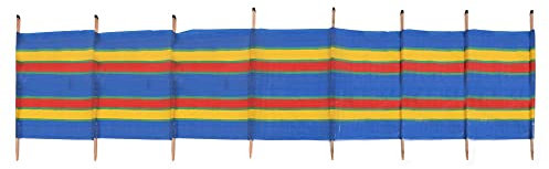 KandyToys Nalu 8 Pole Windbreaker - Printed Windbreak for Beach Outdoor Camping Garden