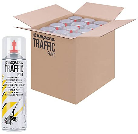 A.M.P.E.R.E. 12 Dosen Bodenmarkierungsfarbe AMPEdFFIC P7AINT, Farbe: rot, Art.-Nr. 4020ftr3P010 6h30103j000 | 1| 2 | 3