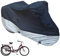 MOPHOTO Bike Cover Adult Tricycle Cover for Outdoor Bicycle Storage, Heavy Duty Ripstop Material, Waterproof & Anti-UV (75 L x 30 W x 44 H)