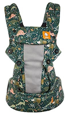 Tula Explore Classic Mesh Babytrage für Neugeborene ab Geburt, 3-in-1 Baby-Tragetasche mit Mesh Rückenpanel, Bauchtrage Rückentrage, Land Before Tula