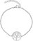 Nuoli® Lebensbaum Armband Damen Silber (15 + 5cm verstellbar) Armband Lebensbaum mit Baum des Lebens Anhänger für Frauen & Mädchen, aus Edelstahl