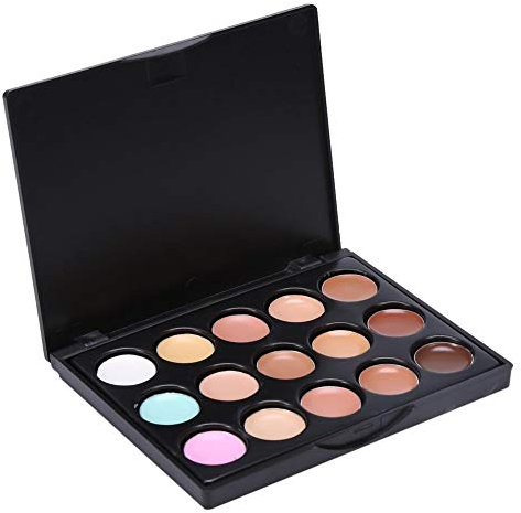 Concealer Palette, 15 Farben Professionelle Concealer Make-up Gesicht Augenkreis Abdeckung Creme Contouring Foundation/Concealer Palette Hervorhebung Make-up-Tool für Mädchen Geschenk(15Farben)