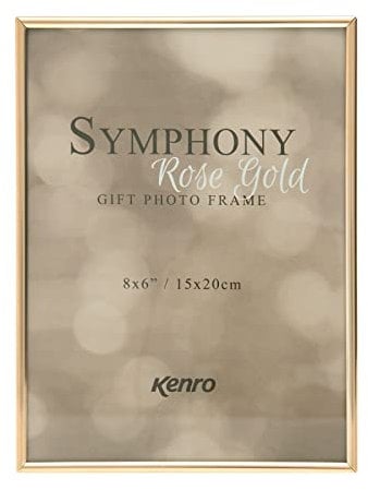 Kenro Symphony Rose Gold Luxury Metal Photo Frame 8x10 Inch / 20x25cm -SY2025RG