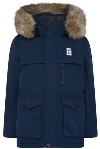 Lego Wear Jungen Lego Wear Jungen Tec Winterjacke Parka Exclusive Serie 100% Wasserdicht, Winddicht, Atmungsaktiv, Wa Jacke, Dunkle Navy, 122 EU