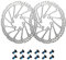 Newgoal Fahrrad bremsscheibe 160mm 2 Stück Edelstahl Fahrrad Bremsscheibe mit 12 Schrauben,Scheibenbremse Scheibenfahrradzubehör