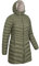 Mountain Warehouse Florence Womens Winter Long Padded Jacket - Water Resistant Rain Coat, Lightweight Puffer Jacket, Warm, 30C Heat Rating - for Outdoors, Walking Khaki Women's Size 16