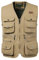 Oralidera Herren Outdoor Jagdweste Reporterwesten Ärmellos Jacke Anglerweste Fotografie Freizeitweste Safari Weste mit Vielen Taschen für Jagd Angeln Camping, Khaki, 3XL