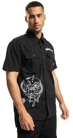 Brandit Motörhead Vintage Shirt Short, Farbe: Black, Größe: 3XL