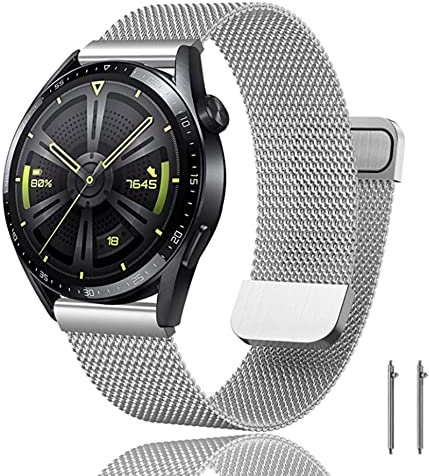 Keecuty Correas para Huawei Watch GT3/GT2/GT 2 Classic/GT 2 Pro 46mm Pulsera Magnética para Huawei Watch GT Active/Watch 2 Classic/Galaxy Watch 3 45mm/Galaxy Watch 46mm/Gear S3/Honor Watch Magic 46mm