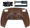eXtremeRate RISE4 Remap Kit Programmable pour ps5 Manette BDM-010&020, Coque Arrière Redessinée avec 4 Palette pour ps5 Manette, Carte améliorée, Grain de Bois