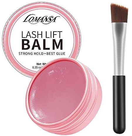 Lomansa Wimpernlifting Kleber, Lash Glue Balm, Lash Lift Glue für Wimpern Lifting und Brow Lifting, Hochviskoses, Viele Geschmacksrichtungen(Rose)