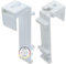 Brillant® Klemmträger für Klemmfix Rollo ohne Bohren Doppelrollo Bohrfreie Befestigung für Dreh- KippFenster 8 Stück Weiß, zum kleben oder Klemmen, geeignet für 35-36 mm Rollos, verstellbar 9-24mm
