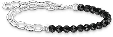 Thomas Sabo Armband mit schwarzen Perlen 925 Sterling Silber A2098-130-11-L19