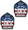 Firefighter 911 Never Forget 343 USA Flagge Look Vinyl Aufkleber für Auto Vinyl Aufkleber Wasserflasche Laptop Aufkleber Handy (3,8 cm Set von 2)