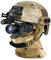 RSBFER Nachtsicht-Monokularbrille, am Kopf montiertes IR-Nachtsichtteleskop, Reichweite 200 m/656 Fuß für Jagd, Nachtpatrouillen und Spiele
