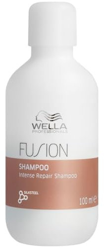 Wella Professionals – Wella Fusion Intense Repair Shampoo – Tiefenreinigungsshampoo – Haarpflege für kaputtes Haar – Haarshampoo für bessere Kämmbarkeit – 100 ml