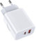20W USB C Ladegerät Schnellladegerät für Samsung Galaxy A16/A56/A36/A15 5G/A55/A35/A54/S25/S24/S23/S22/S21/S20, 2-Port PD & QC 3.0 Handy Netzteil USBC Stecker Ladeadapter Typ C Ladestecker Netzstecker
