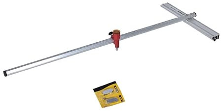 Couteau à pousser en verre chaud 0.8 mètre 6 côtés couteau à pousser en verre de type T adapté au verre 3-10mm + 2 têtes de couteau Pour Un Travail Confortable