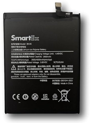 Smartex® Battery compatible with Xiaomi BN46 models Redmi 7, Redmi 8A, Redmi Note 8, Redmi Note 8T, Redmi Note 6