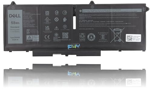 P4Y Batterie Piles 58WHR 4C 15.2V FK0VR pour Dell Latitude 7330 7330 7530 7430 7430 5430 5530 5330 5330 Precision 3570 PX0GF 8P81K 8H6WD, FK0VR, 0FK0VR