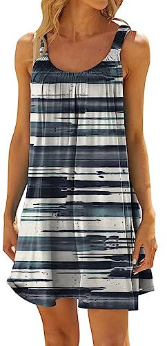 Kleid Damen Ballkleider Damen Sommerkleider Damen Abendkleid Damen Leichte Freizeitkleid Mit Taschen Damenkleider Festlich Kleid Lang Sommerkleid Damen Strandkleider Damen Sommer(1-Black,XXL)