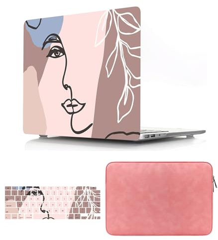 Funda Dura Compatible con MacBook Pro 15 Pulgadas 2015 2014 2013 2012 Modelo A1398 con Pantalla Retina, Plástico Carcasa Cubierta Protectora & Cubierta para Teclado & Bolsa - Mujer