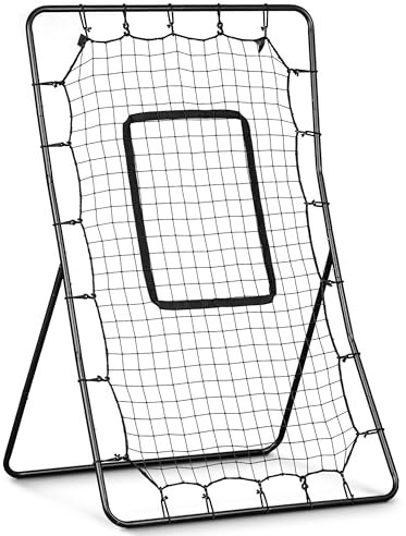 GoSports 1,5 x 0,9 m Baseball & Softball Pitching und Fielding Rebounder - Pitch Back Return Net mit Strike Zone