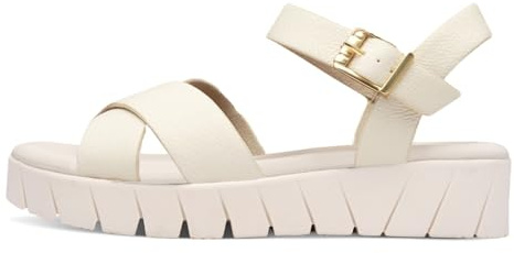 s.Oliver Damen Sandalen flach mit Plateau Bequem