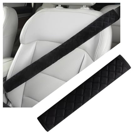 JNNJ Stück Gurtpolster Auto Erwachsene, Autogurt Polster Gurtschoner Schulterpolster Erwachsene, Gurtpolster Auto Autogurtpolster Schwarz Polsterung, Autogurtpolster Schwarz Polsterung(Schwarz)