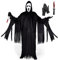 Ulikey Halloween Disfraz Ghostface Set, Horror Disfraz Scream con Guantes Negros, Máscara, Cuchillo de Juguete, Disfraz de Halloween Scary para Halloween Carnaval Cosplay Fiesta de Disfraces (M)