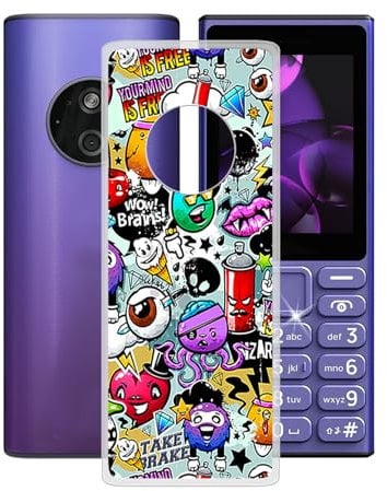 AQGGIIXY Case for Nokia 110 4G 2024 (2.0 inches), Transparent Soft TPU Protective Cases, Ultra Thin Silicone Case Anti-Scratch Cover for Nokia 110 4G 2024 - XS40