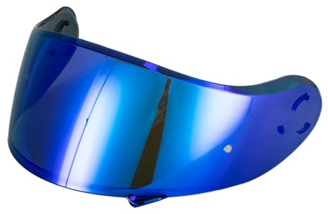 Motorradhelm-Visier, Anti-Beschlag-Schutz, Anti-Kratzer-Schutz, Einfach zu Installieren und zu Entfernen, Kompatibel mit der Helmlinse der CNS-3 NEOTEC Ⅱ-Serie (Blau)